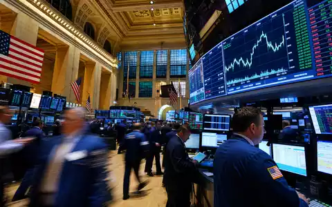 American Water Works US0304201033 Aktie am NYSE Börsen Parkett mit Versorger Charts Editorial Foto - Foto: THN