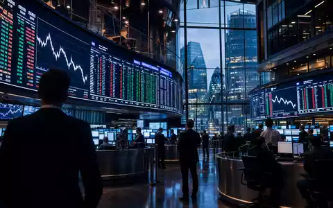 Diageo plc GB0002374006 wird redaktionell mit einem Trading-Floor der Londoner Börse und generischen FTSE-Kursdiagrammen inszeniert - Foto: THN