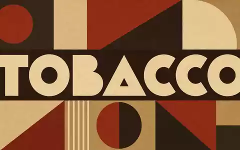 British American Tobacco plc (GB0002875804) wird als geometrisches Bauhaus-Poster mit Sektor-Kürzel dargestellt - Foto: THN