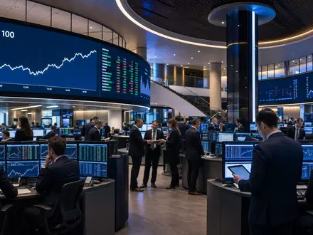 British American Tobacco plc (GB0002875804) illustriert den Börsenhandel am Trading-Floor mit Kursdiagrammen - Foto: THN