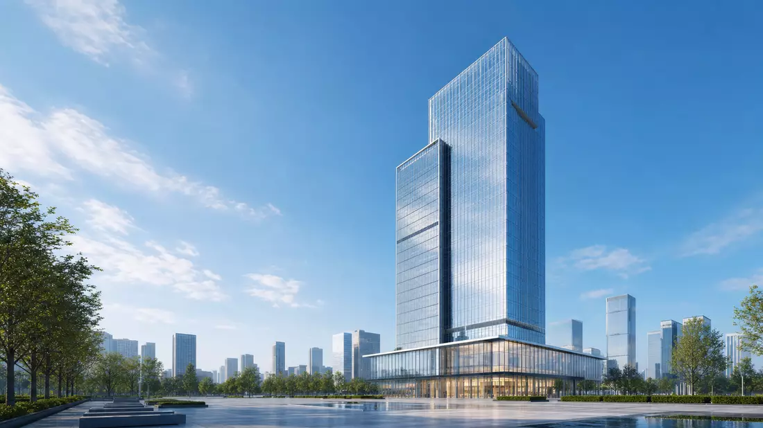 Architektur-Render Bürohochhaus für Man Group plc