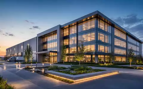 Architektur-Render einer modernen Firmenzentrale, passend zu Snap-on Inc. Aktie mit der Kennung ISIN US8330341012 - Foto: THN