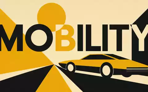 Geometrisches Bauhaus-Poster mit Mobilitätsmotiv steht sinnbildlich für Sixt SE DE0007231334 in der Mobilitätsbranche - Foto: THN