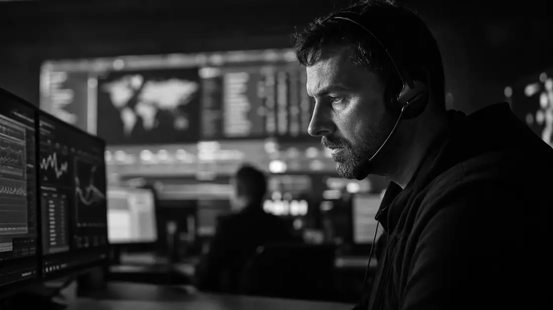 SOC-Analyst überwacht Bedrohungen – Akamai Cybersecurity