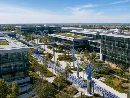 Akamai Technologies Inc. US00971T1016 modern network technology campus architectural CGI aerial render - Foto: THN