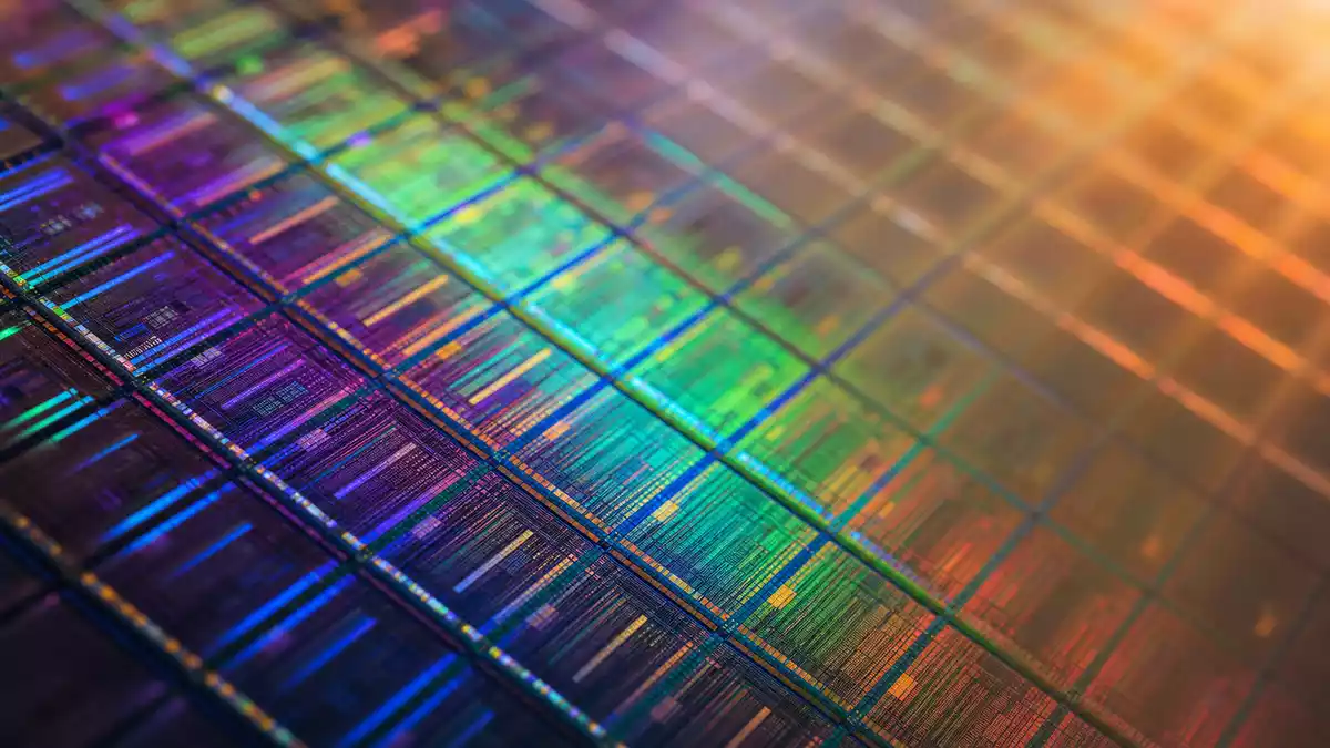 Makro Wafer Regenbogen-Interferenz – AIXTRON SE DE000A0WMPJ6