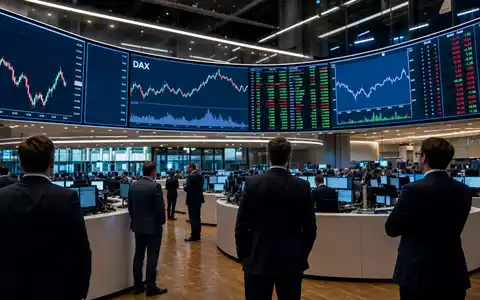 Talanx AG (DE000TLX1005) gezeigt im Börsen-Editorial-Stil auf dem Frankfurter Trading Floor mit Versicherungssektor-Charts - Foto: THN