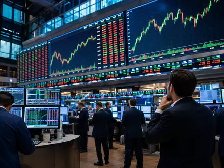 Börsen-Editorial-Foto illustriert Handel mit Take-Two Interactive US8740541094 auf Trading-Floor mit Charts und Kursanzeigen - Foto: THN