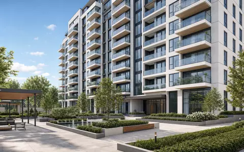 TAG Immobilien AG (DE0008303504) plant moderne Wohntürme, gezeigt als schlanker Architektur-Render mit Glasbalkonen und Gartenanlage - Foto: THN