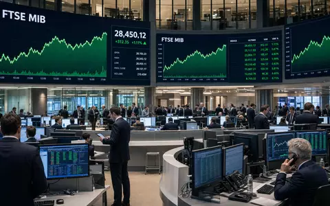 Börsen-Editorial mit FTSE-MIB-Kurstafeln zeigt Handelsumfeld der Borsa Italiana für ERG S.p.A. IT0001157020 anschaulich - Foto: THN