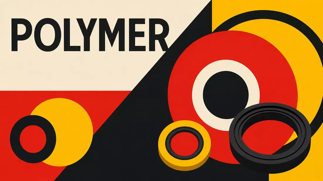 Geometrisches Bauhaus-Poster mit Ringmotiven, inspiriert von der Branche von Trelleborg AB