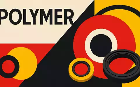 Bauhaus-Poster mit geometrischen Formen und Dichtungsringen steht sinnbildlich für Trelleborg AB, Aktie ISIN SE0000114837, Polymerindustrie - Foto: THN