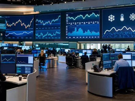 Beijer Ref AB (SE0015949748) wird an der Nasdaq Stockholm gehandelt, symbolisiert durch Börsen-Handelsraum mit Charts - Foto: THN