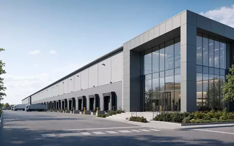 Architektur-Rendering einer modernen Industriehalle veranschaulicht die dezentrale Unternehmensstruktur von Indutrade AB SE0001515552 - Foto: THN