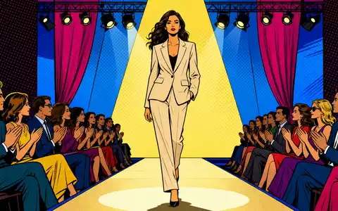 Farbenfrohe Pop-Art-Comic-Szene einer Modenschau passt thematisch zur Ralph Lauren Corp Aktie ISIN US7512121010 - Foto: THN