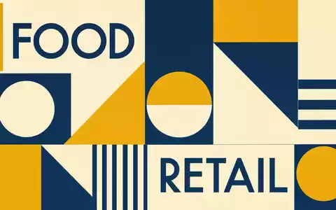 Associated British Foods plc GB0006731235 zeigt ein Bauhaus-Poster mit den Sektor-Begriffen FOOD und RETAIL - Foto: THN