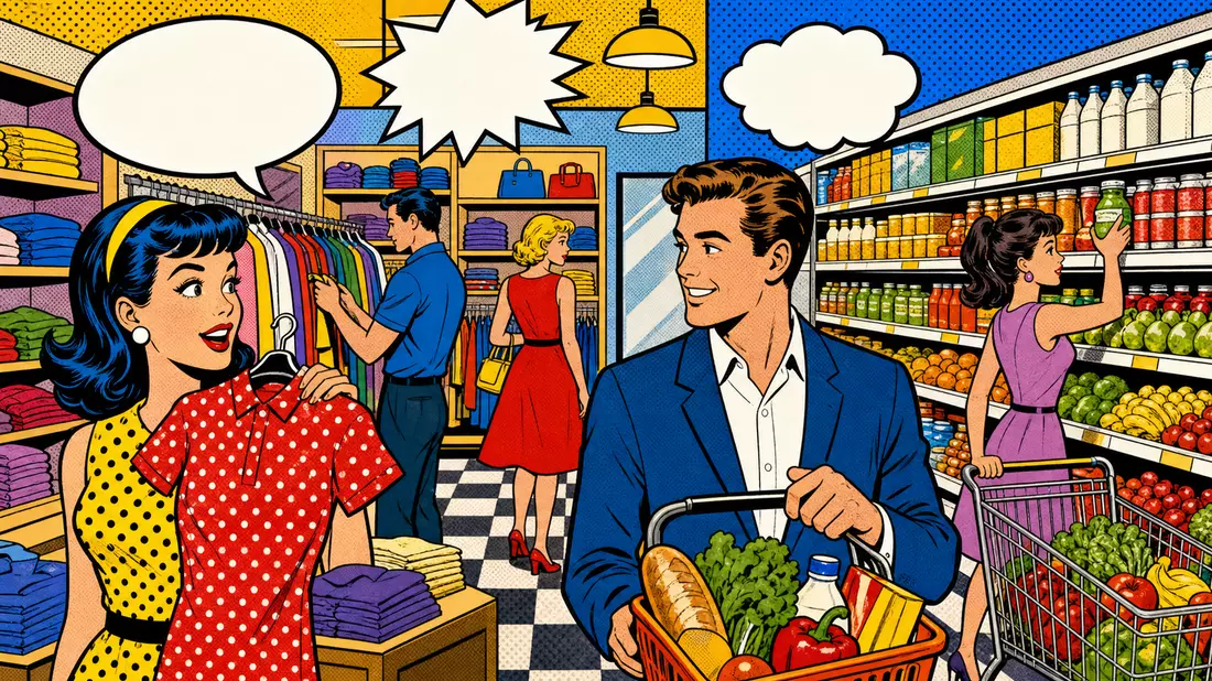 Pop-Art-Comic Kleidung Lebensmittel, Symbolbild Associated British Foods plc GB0006731235