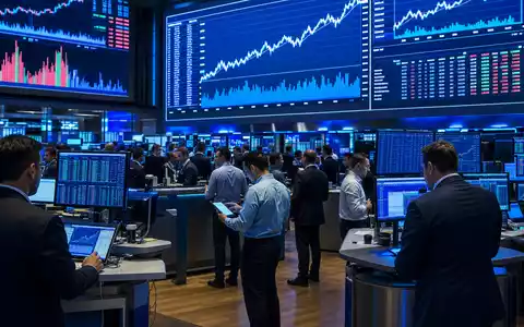 Börsen-Editorial-Foto zeigt Handelsraum mit Charts, thematisiert Ubisoft Entertainment SA, ISIN FR0000121691, an der Euronext Paris - Foto: THN