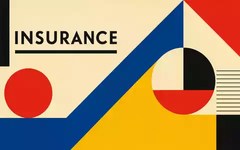Coface SA (ISIN FR0000064784) wird durch dieses geometrische Bauhaus-Poster mit dem Sektor-Kürzel INSURANCE repräsentiert - Foto: THN