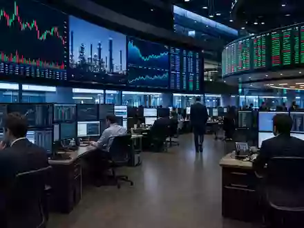 Börsen-Editorial zeigt Trading-Floor der Nasdaq Stockholm mit Industriesektor-Charts für SKF AB, ISIN SE0000108227 - Foto: THN