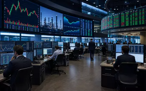 Börsen-Editorial zeigt Trading-Floor der Nasdaq Stockholm mit Industriesektor-Charts für SKF AB, ISIN SE0000108227 - Foto: THN