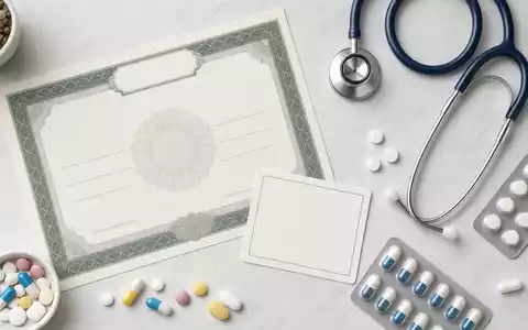 Indivior PLC, ISIN GB00BYZ0C031, symbolisiert durch Aktienzertifikat, Tabletten und medizinisches Zubehör im Flatlay - Foto: THN