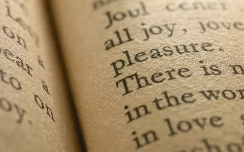 Pearson plc GB0006776081 fokussiert eine Makroaufnahme gedruckter Buchseiten mit feiner Papierstruktur und Schrift - Foto: THN