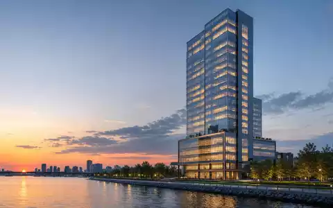 Architektonisches 3D-Render zeigt futuristisches Hochhaus, EQT AB SE0012853455 steht für moderne Kapitalanlage und Investmentmanagement - Foto: THN