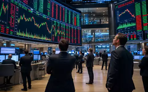 Editorial-Aufnahme vom Trading-Floor der Börse Stockholm, EQT AB SE0012853455 zeigt Finanzmarktumfeld mit OMX-Kursanzeigen im Hintergrund - Foto: THN