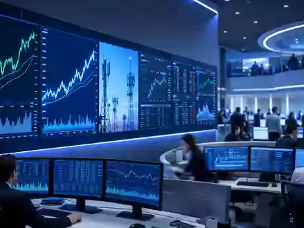 Editorial-Aufnahme eines Börsenparketts mit Kurscharts symbolisiert Handel der Tele2 AB, ISIN SE0005190238, Nasdaq Stockholm - Foto: THN