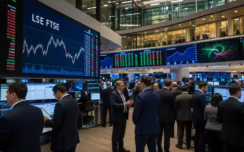 GSK plc (ISIN GB0009252882) wird redaktionell mit belebtem Börsenparkett und Kurscharts der Londoner Börse gezeigt - Foto: THN