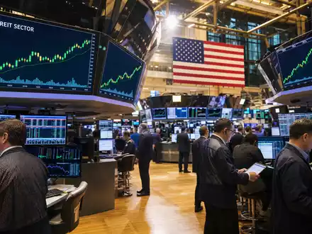 Börsen-Handelsparkett mit REIT-Sektor-Charts auf Screens für Aktionäre von Essex Property Trust US29717P1049 - Foto: THN