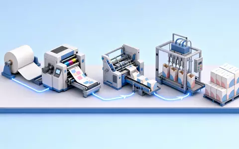 SIG Group AG CH0435377954 visualisiert die isometrische Wertschöpfungskette der Verpackungsherstellung von Rohstoff bis Endprodukt - Foto: THN