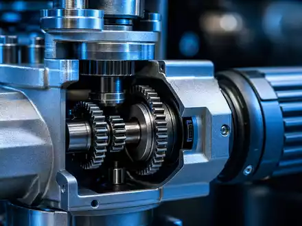 Belimo Holding AG (ISIN CH1101098163): Makroaufnahme zeigt präzisen Ventilmechanismus mit feinen Metallzahnrädern für Klimaanlagen - Foto: THN