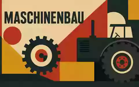 Bauhaus-Poster mit geometrischen Formen symbolisiert Maschinenbau-Sektor von Bucher Industries AG (CH0002432174) modern - Foto: THN