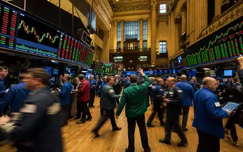BlackRock Inc. Aktie US09247X1019 an der NYSE mit HĂ€ndlern und elektronischen Kurstafeln - Foto: THN