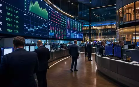 Svenska Handelsbanken (SE0007100599) notiert an Nasdaq Stockholm, gezeigt in diesem Editorial-Foto des Börsen-Trading-Floors mit Sektorindizes - Foto: THN