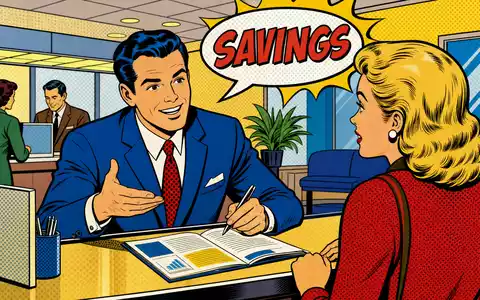 Svenska Handelsbanken (SE0007100599) steht für Kundennähe im Retail-Banking, dargestellt in dieser farbenfrohen Pop-Art-Comic-Illustration einer Beratung - Foto: THN