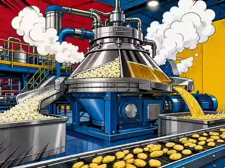 Pop-Art-Comic-Szene einer Lebensmittelfabrik stellt kreativ die Branche von GEA Group AG, ISIN DE0006602006, dar - Foto: THN