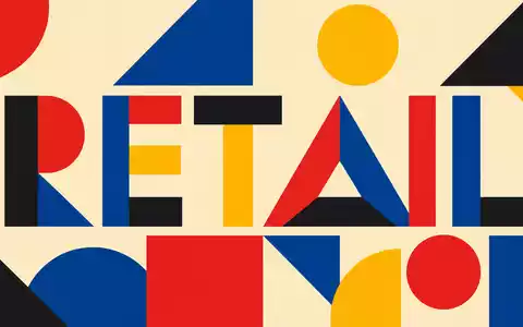 Greggs plc, ISIN GB00B0H2K534, umgesetzt als Bauhaus-Poster mit geometrischen Formen und dem Sektor-Kürzel RETAIL - Foto: THN