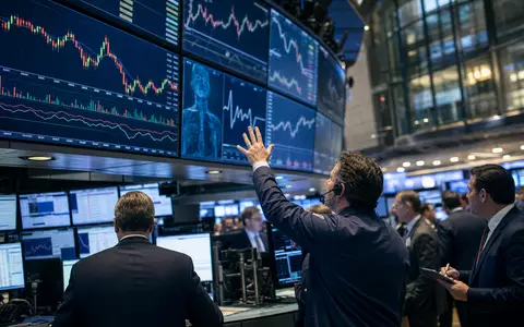 Hikma Pharmaceuticals PLC GB00B128J450 dokumentiert Börsen-Editorial mit Trading-Floor und Pharma-Branchen-Charts der Londoner Börse - Foto: THN