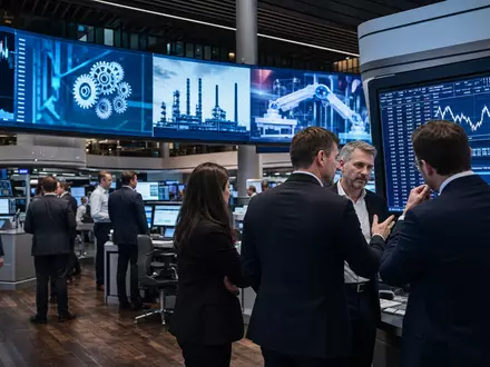 Börsenparkett Frankfurt mit Charts passt thematisch zu Mutares SE & Co. KGaA, ISIN DE000A0Z23Y2 - Foto: THN