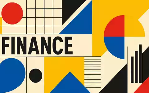 MSCI Inc. (ISIN US55354G1004) Bauhaus-Poster mit geometrischen Formen und dem Sektor-Text FINANCE - Foto: THN
