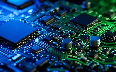 Makroaufnahme einer Leiterplatte veranschaulicht die Technologiebasis von Nagarro SE, ISIN DE000A3H2200, im Softwaregeschäft - Foto: THN