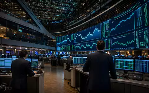 Börsen-Editorial-Foto vom Handelsraum illustriert den Kapitalmarktbezug von Nagarro SE, ISIN DE000A3H2200, an der Frankfurter Börse - Foto: THN