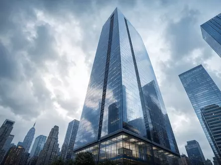 American International Group US0268747849 CGI architectural render glass steel skyscraper New York City - Foto: THN