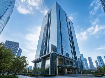 Fifth Third Bancorp US3167731005 fotorealistisches Architektur-Render einer modernen Bankzentrale im urbanen Finanzviertel - Foto: THN