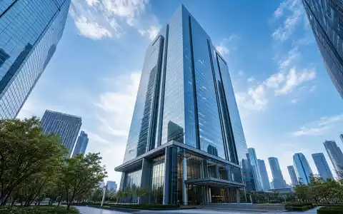 Fifth Third Bancorp US3167731005 fotorealistisches Architektur-Render einer modernen Bankzentrale im urbanen Finanzviertel - Foto: THN