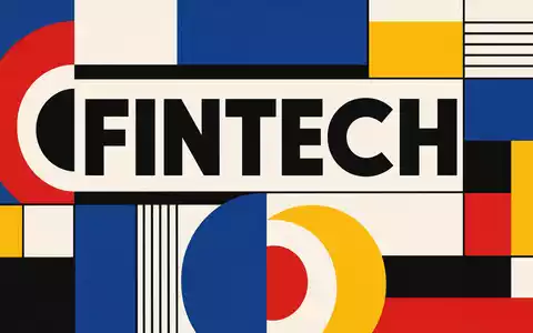 Fidelity National Info US31620M1062 als Bauhaus Poster mit geometrischen Formen und dem Sektor Text FINTECH - Foto: THN