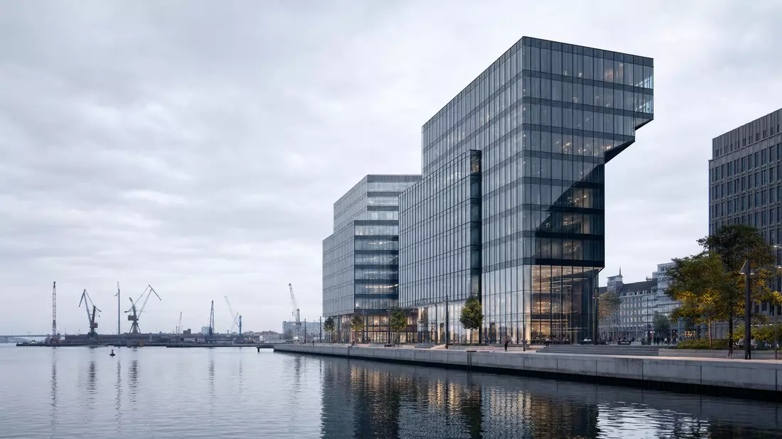 Architektur-Render Bürokomplex Hafenufer A.P. Møller - Mærsk A/S DK0010244508